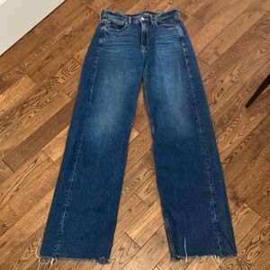 American Eagle Outfitters , super high rise , baggy wide leg Jeans women’s 4